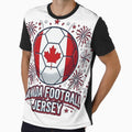 Canada Football Jersey Soccer Fan Patriotic Fireworks Graphic by Basma Designs | Funny Shirts, Stickers & Mugs