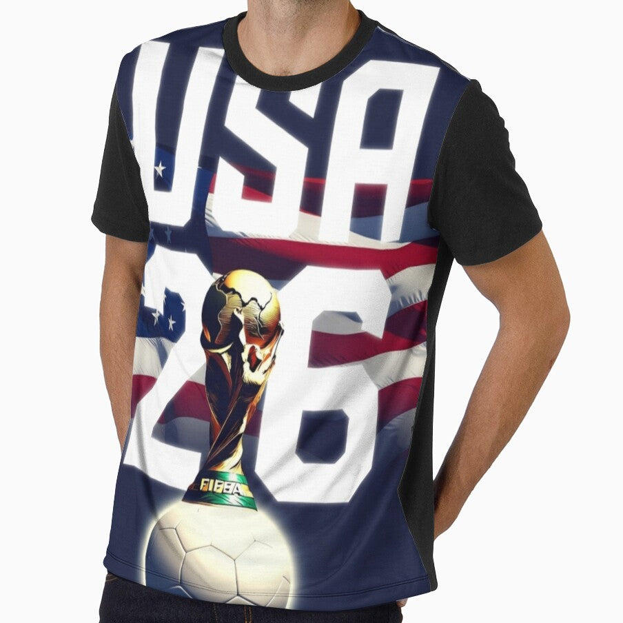 USA 2026 World Cup Host | Patriotic Soccer Ball & Flag Sticker by Ayush Shop