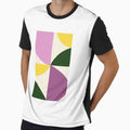 Modern Bauhaus Geometric (purple pink yellow green) by Designs by Sara Felton