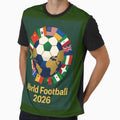 Retro 2026 Soccer Nations Football Vintage Poster T-Shirt by Nexus Space