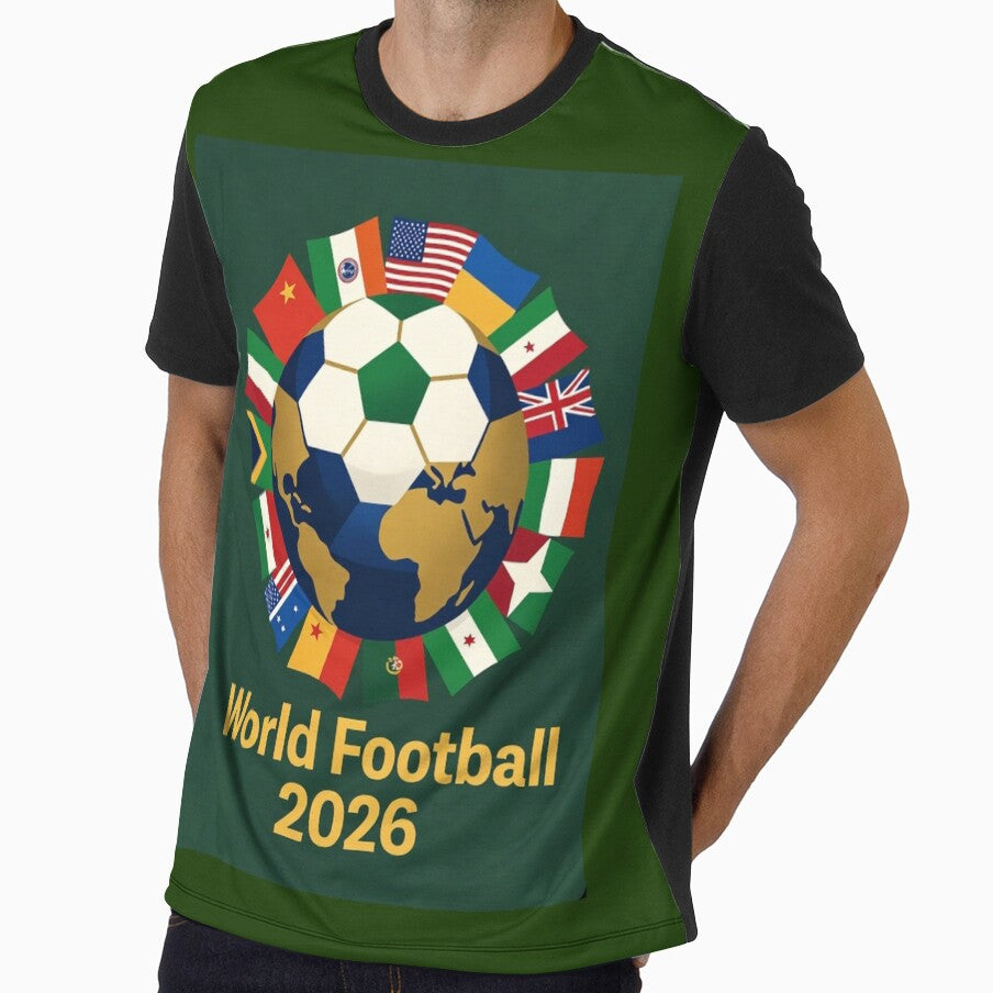 Retro 2026 Soccer Nations Football Vintage Poster T-Shirt by Nexus Space