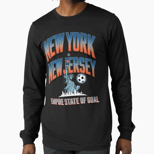 2026 soccer city - New York - soccer host city - american soccer fan - soccer supporter - red white and blue - national pride - soccer hype - soccer fan gear - soccer watch party by JansenGS