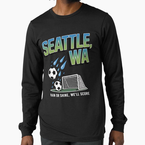 2026 soccer city - Seattle MA - soccer host city - american soccer fan - soccer supporter - red white and blue - national pride - soccer hype - soccer fan gear - soccer watch party by JansenGS