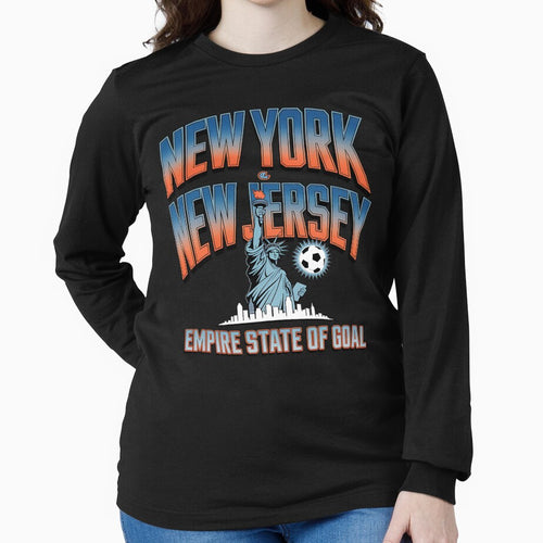 2026 soccer city - New York - soccer host city - american soccer fan - soccer supporter - red white and blue - national pride - soccer hype - soccer fan gear - soccer watch party by JansenGS