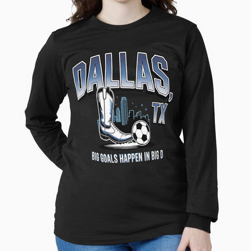 2026 soccer city - Dallas TX - soccer host city - american soccer fan - soccer supporter - red white and blue - national pride - soccer hype - soccer fan gear - soccer watch party by JansenGS