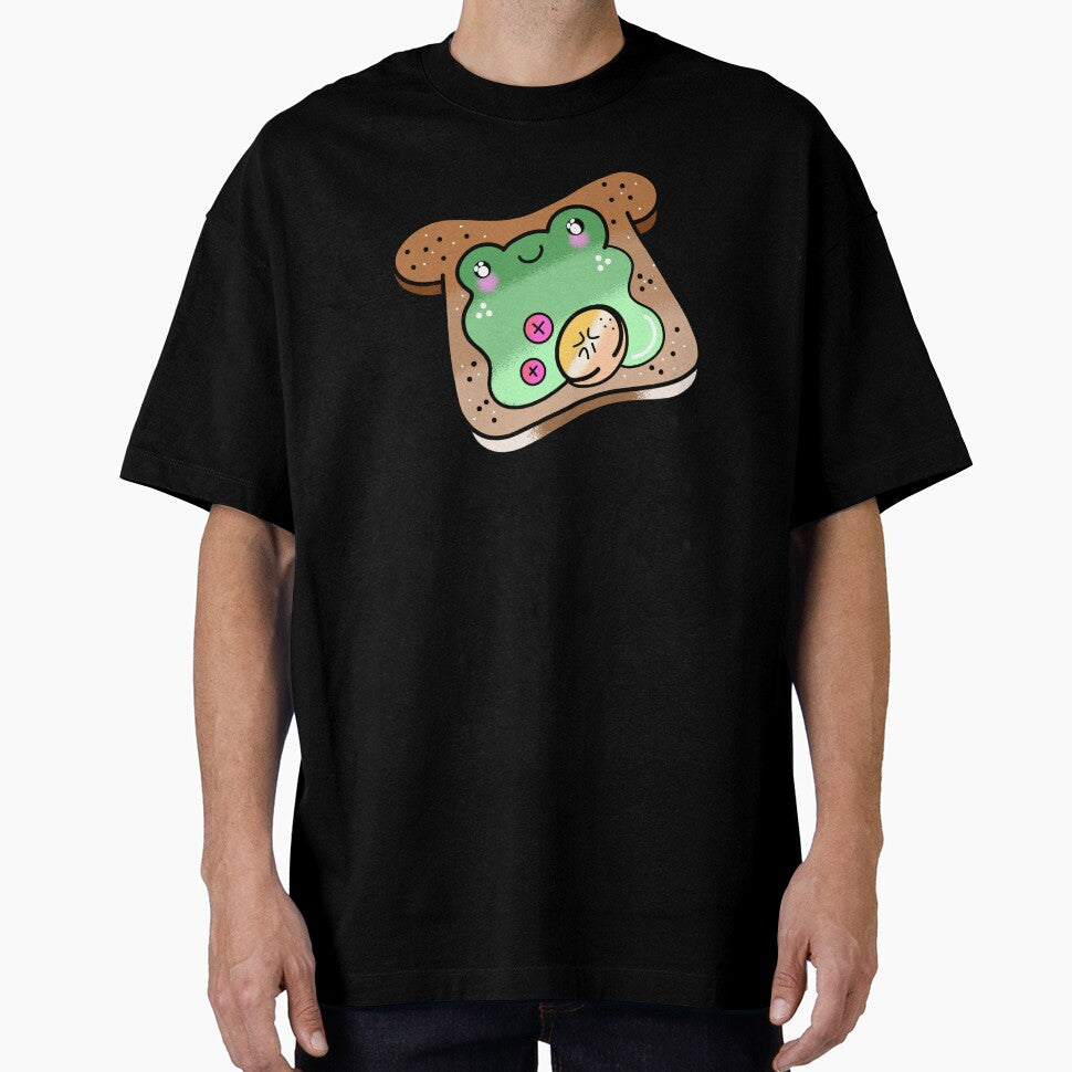 Cute adorable Kawaii froggy bread cartoon by Quacktails