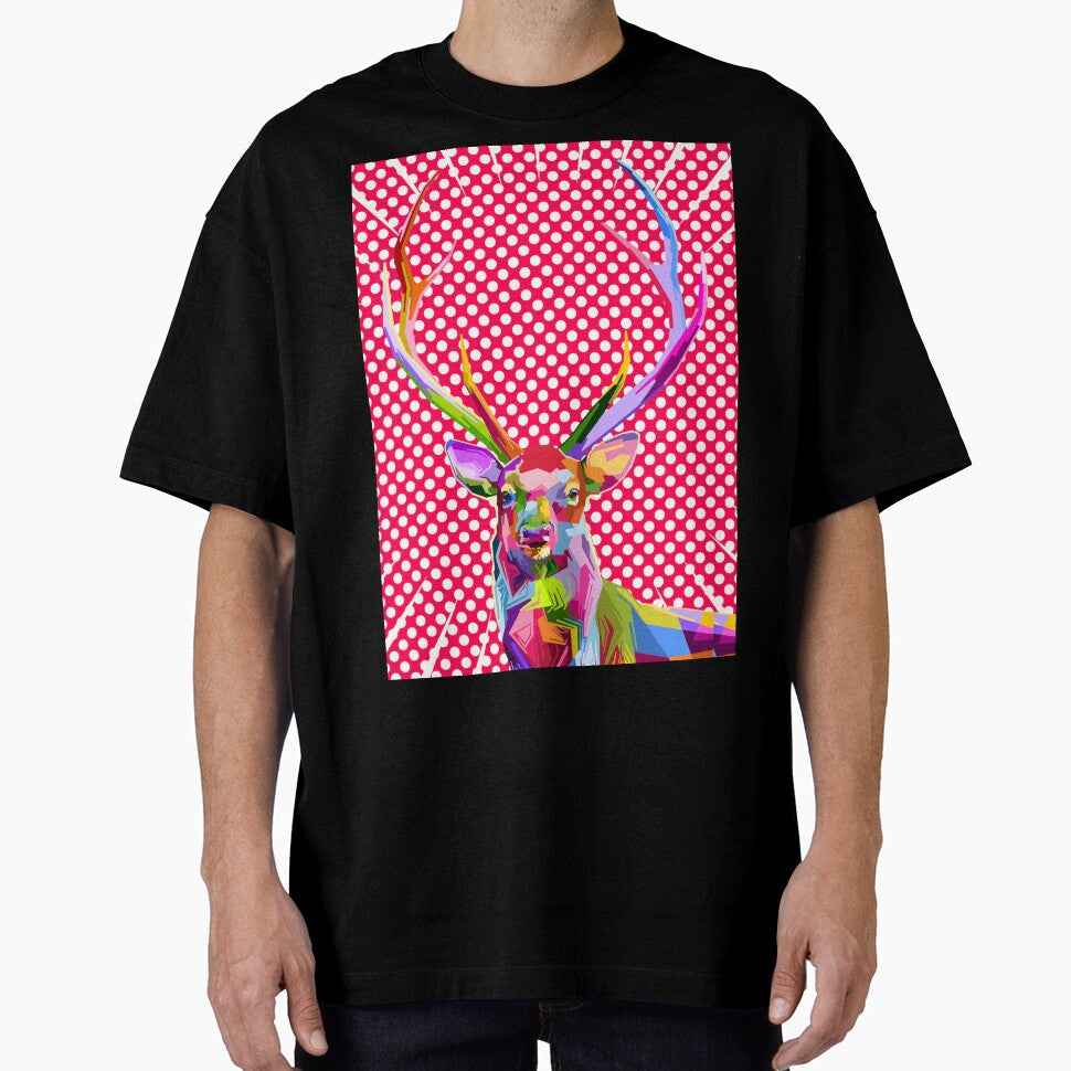 Tunnel Vision Reindeer Pop Art (Bubblegum) by Octavio00