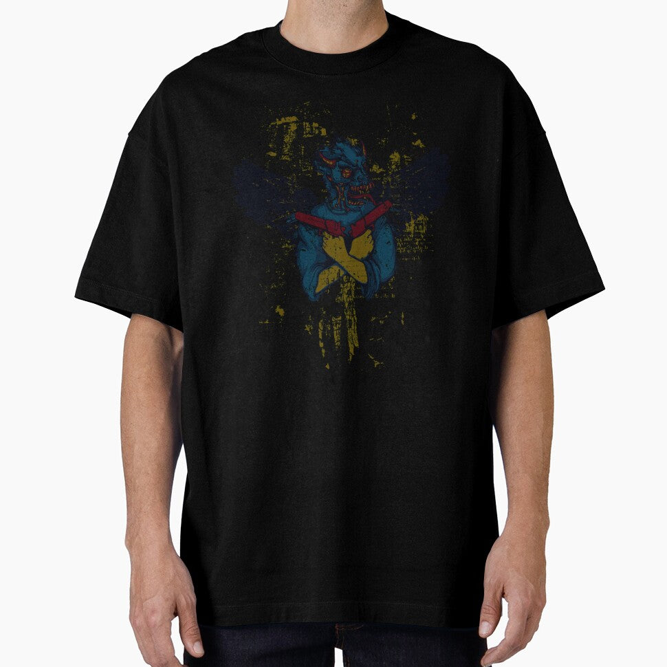 Winged Dragon Hog Face Shirt by Orange Pieces