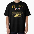 For Glory Football 2026 USA Gold Soccer Fan Design American Flag Sports Tournament Shirt by Art IN Pack