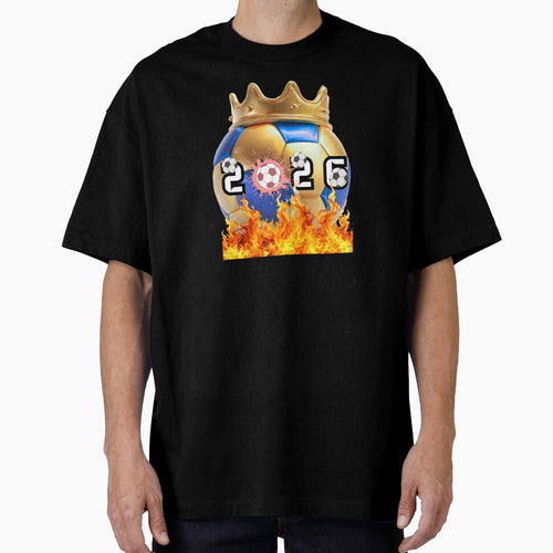 2026 Soccer Champion Crown – Golden Football Fire Trophy Design by Palette _Vibes
