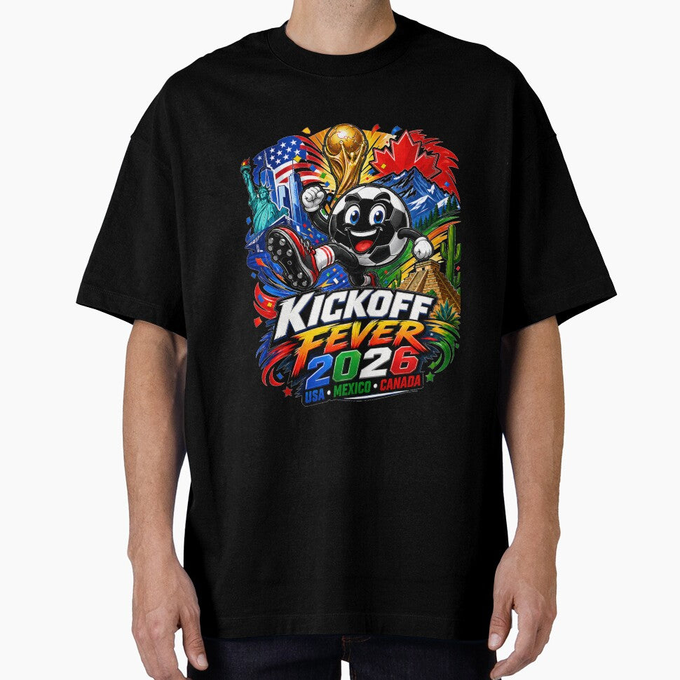 Kickoff Fever 2026 Sticker – Colorful Soccer Tournament Design | North America Football Fan Art by Puraenergia Stickers