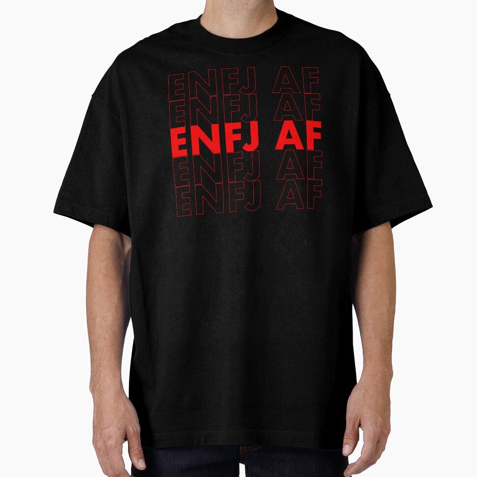 ENFJ AF Red Personality MBTI Funny Shirt by FanaticTee