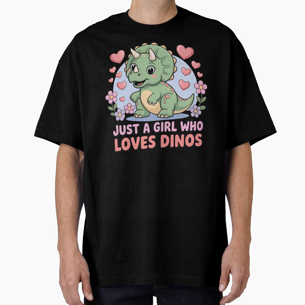 Cartoon Dinosaur, Just A Girl Who Loves Dinos by graphic-genie