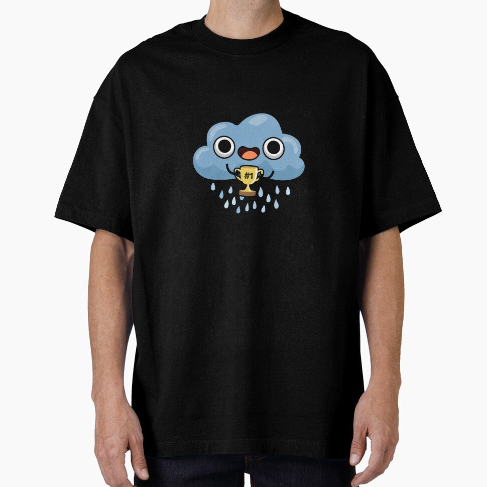 Raining Champ cute Weather Rain Cloud Pun by punnybone