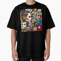 Pop art graphic woman portrait robot colorful festival by G-M-Designs