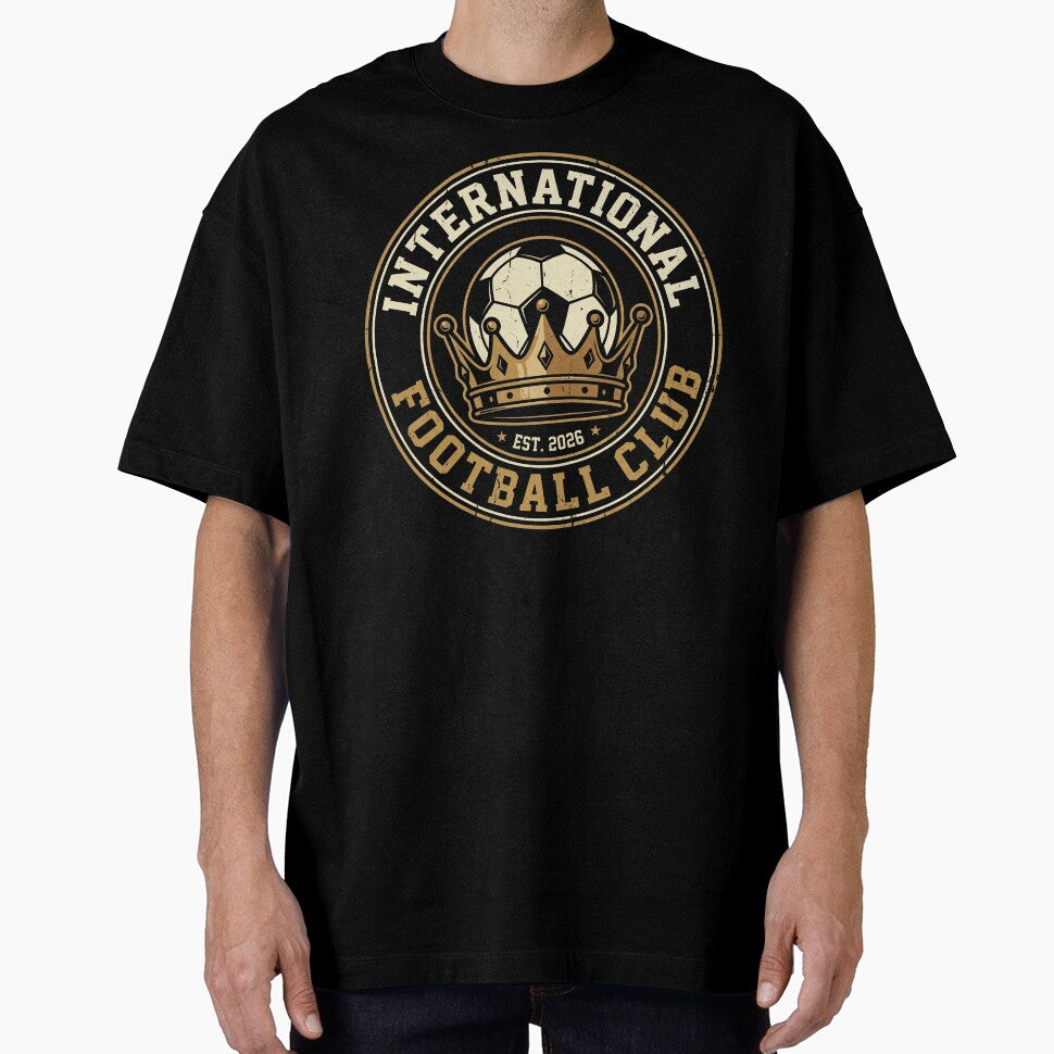 Vintage International Football Club Crown Badge by TeNovaStudio