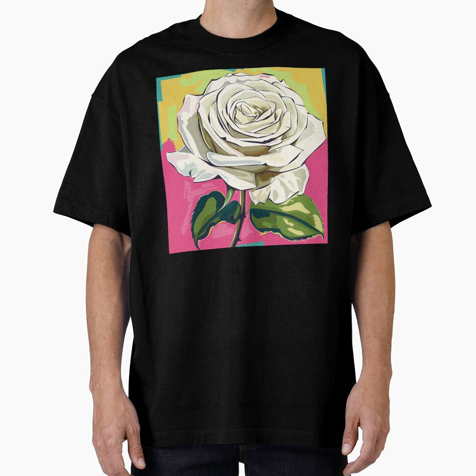 White Rose Pop Art 2 by AstroRisq
