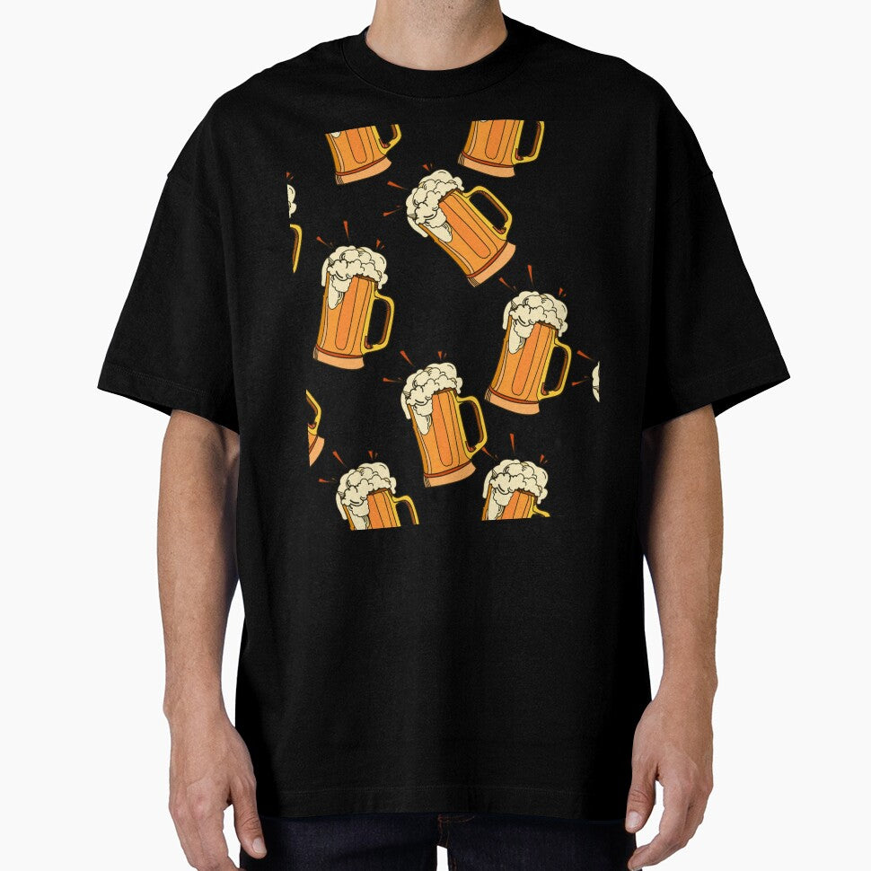 Vector seamless pattern glass of beer by Huynhdesign