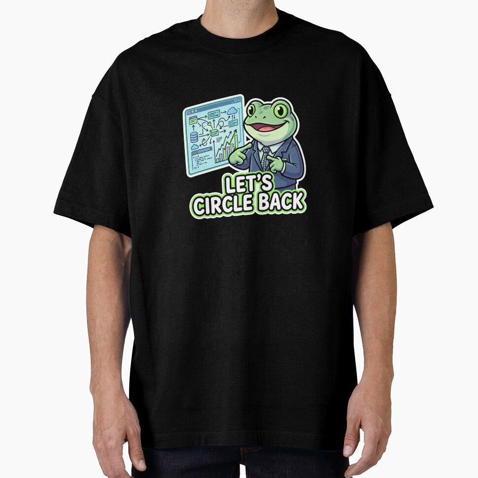 Let's Circle Back Corporate Humor Business Frog by Urben Loop