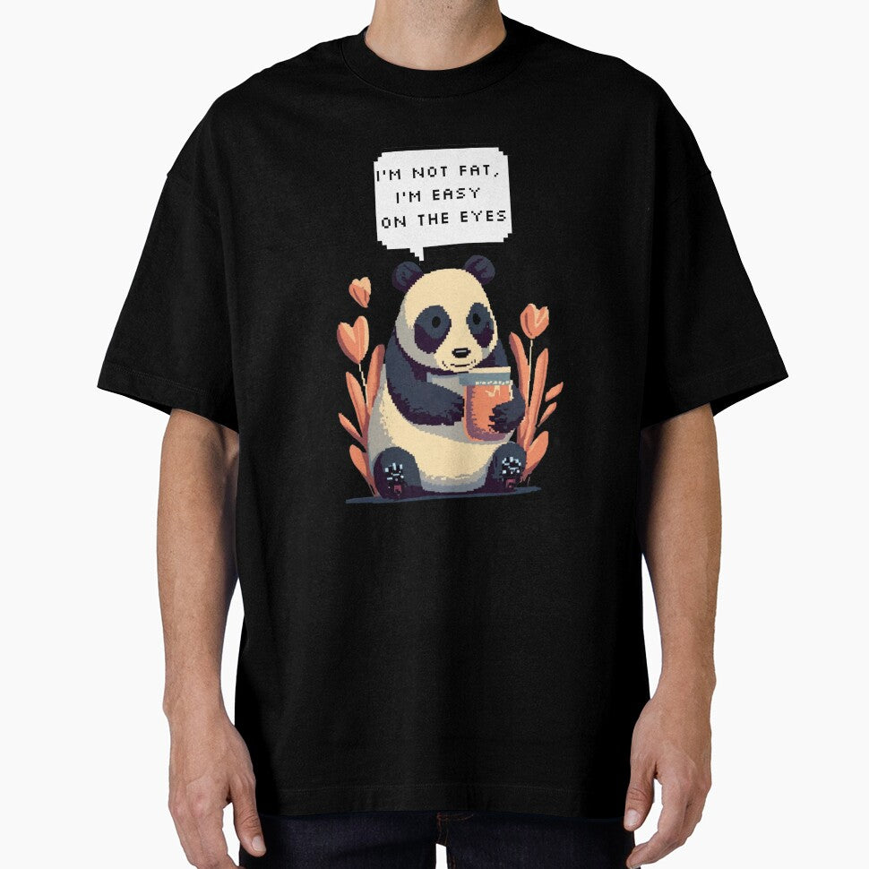 I'm not fat, I'm easy on the eyes, Panda Bear | Pixel Style by CircinusStore