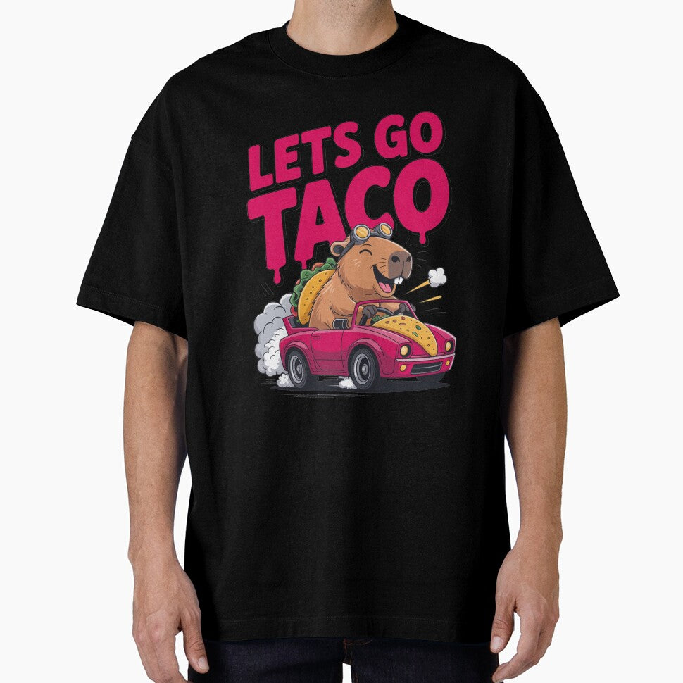 Let’s Go Taco Capybara Driving Car by MonkiFlipp