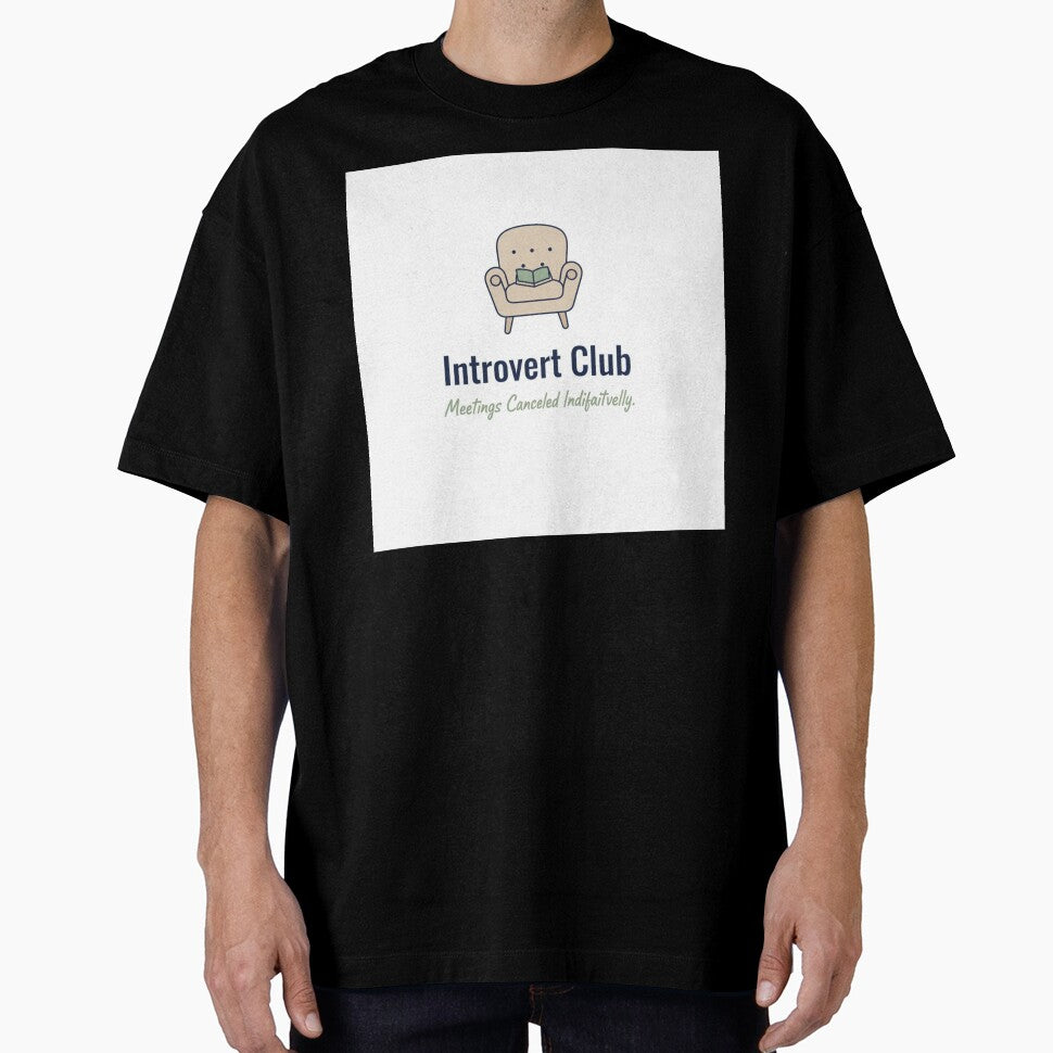 Introvert Club Funny Minimalist Design – Witty Humor for Introverts by FindYouByZ