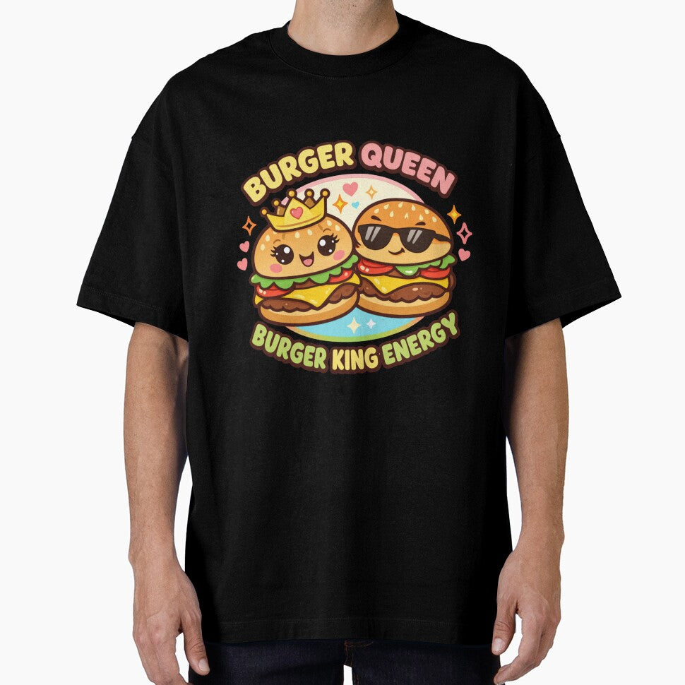 Burger Queen Energy – Funny Fast Food Parody Burger Humor Design by rushaib