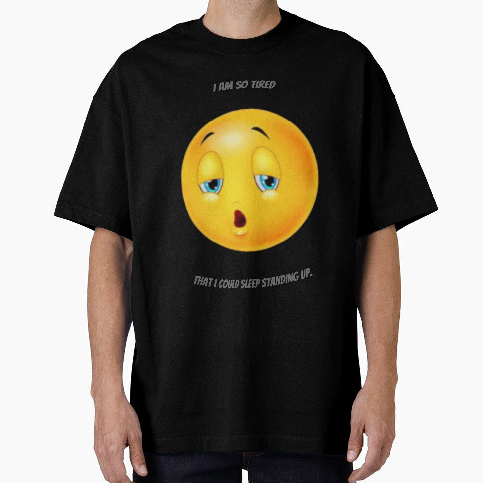 I'm so tired I could sleep standing up. by Collection de trésors