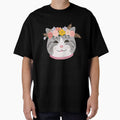 Cute Cat Meow with crown floral vintage by BOHOVIN