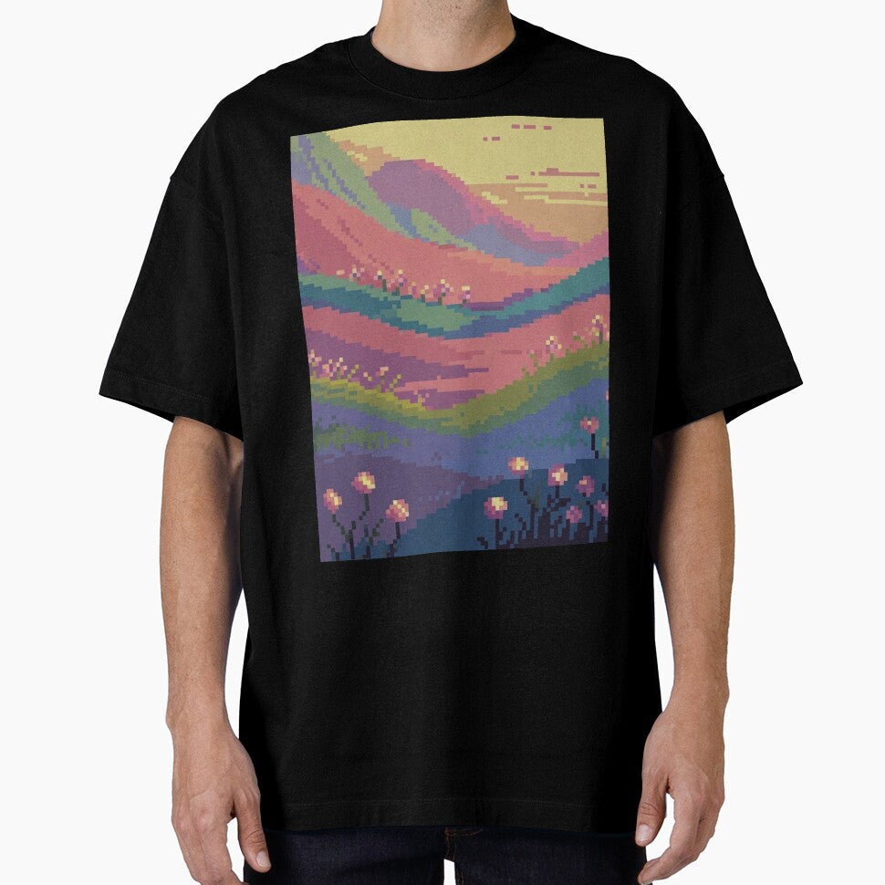Pastel Pixel Gaming Landscapes – Retro Aesthetic Posters & Totes by sam54796