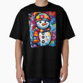 Hippie Snowman Pop Art Style by MCGrafxStudio