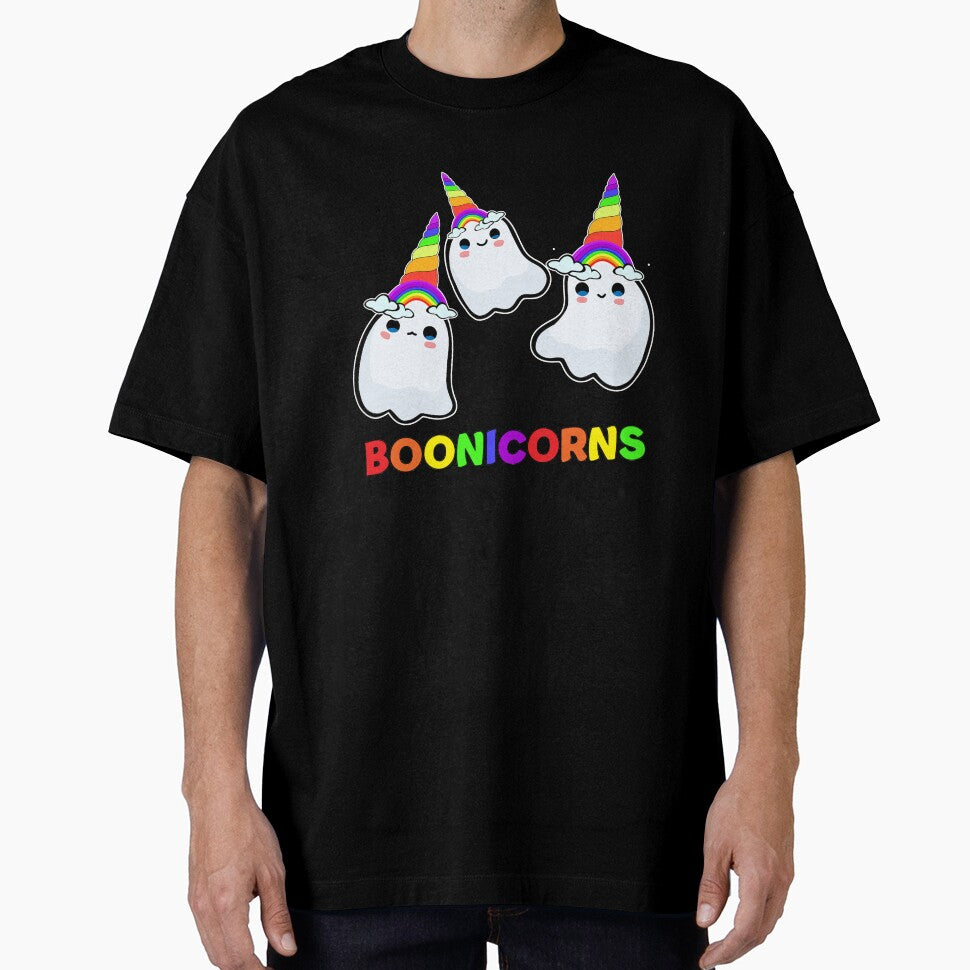 BOONICORNS cute kawaii rainbow unicorn Halloween ghosts trio by Rabbitti