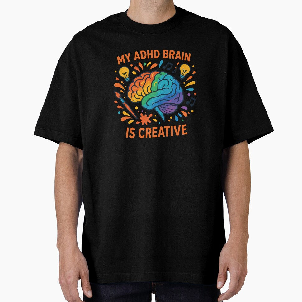 My ADHD Brain is Creative - Positive ADHD Awareness" by Feline Rockstars