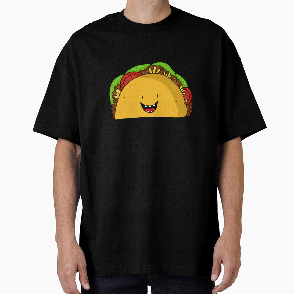 Smiling Kawaii Taco — Cute Food Cartoon Humor Mexico Funny Gift by CLC54
