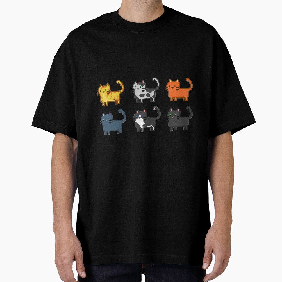 Cute Pixel Cats Two Rows by With Love, InspireMari