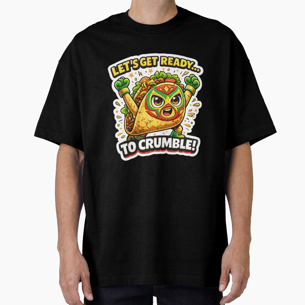 Nacho Libre Taco Funny Wrestling Taco Cartoon T-Shirt Design by Kevin Shearer