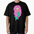 Adorable Mermaid With A Precious Face Drawn in The Kawaii Style - Perfect For Decorating Baby's Nursery by CreativeCranium