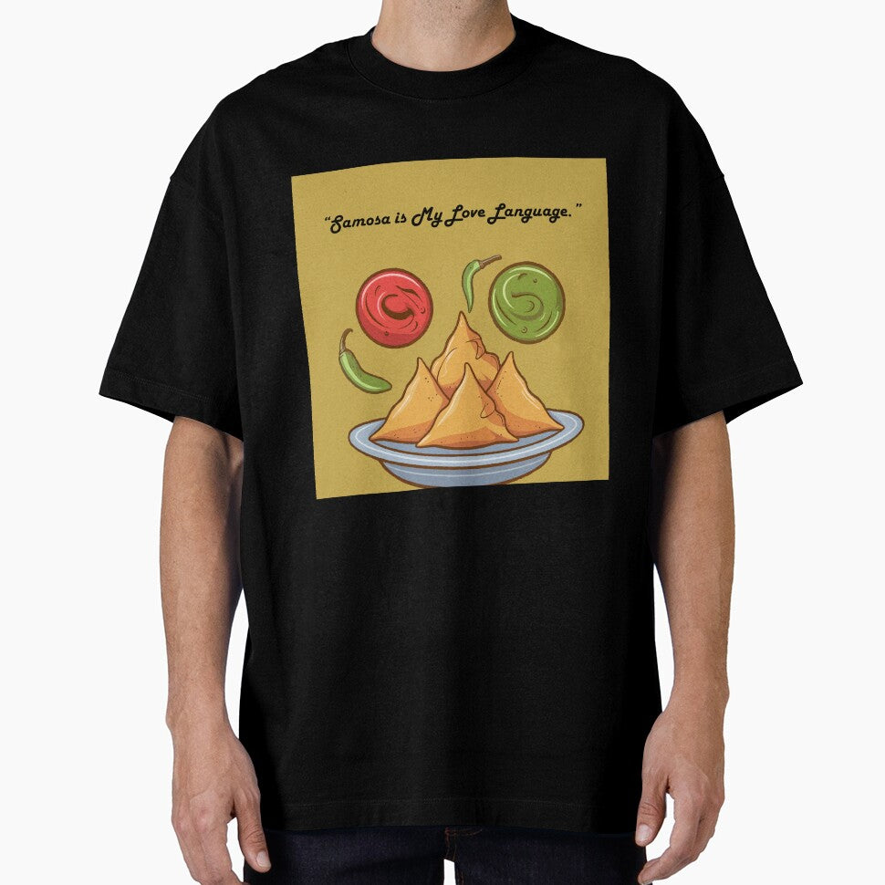 Samosa Is My Love Language – Funny Indian Food Lover Quote Illustration by PRFashions
