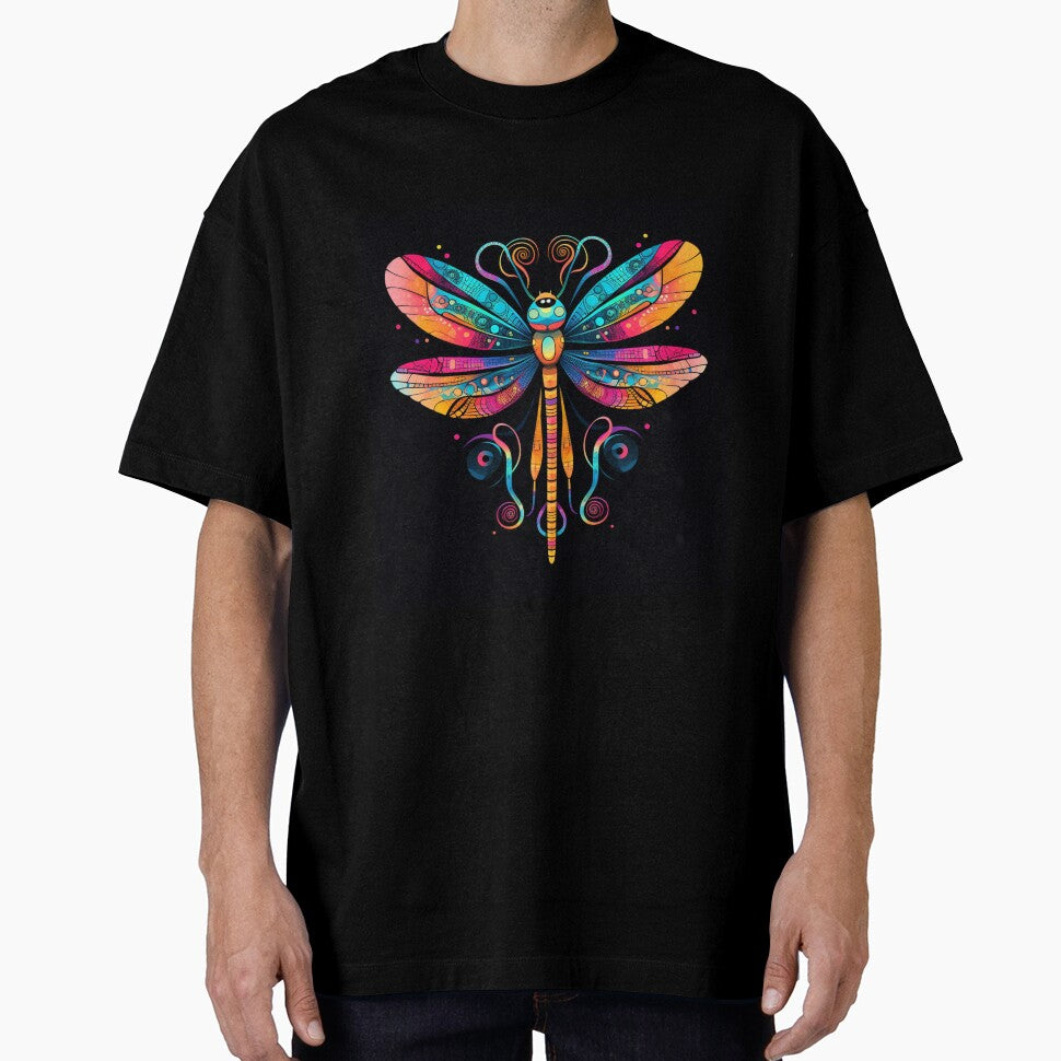 Dragonfly Neon Pop Art 1 by AstroRisq