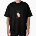 Introvert Energy Cat Minimal Design – Calm Quiet Cat Aesthetic by Kavya Art