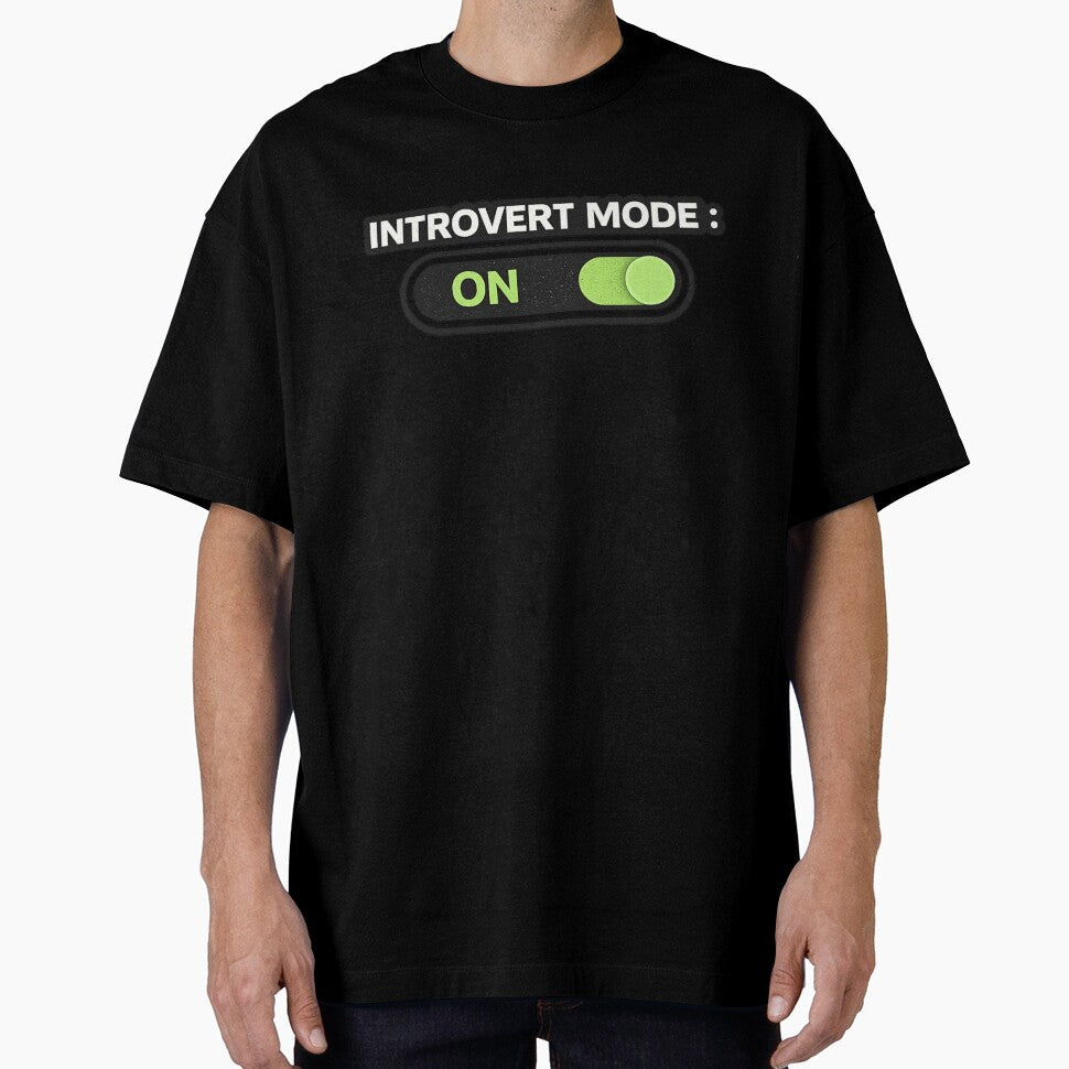 Introvert Mode ON – Funny Introvert Switch Humor Design by SpainDesign77