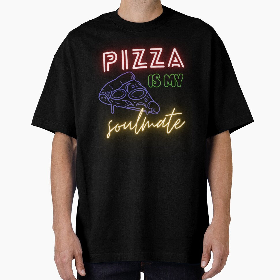 Pizza Is My Soulmate – Funny Pizza Lover Quote Design by Marszalotka