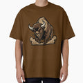 Wild Bison Charge Mascot Buffalo Spirit by PixelStudioBe