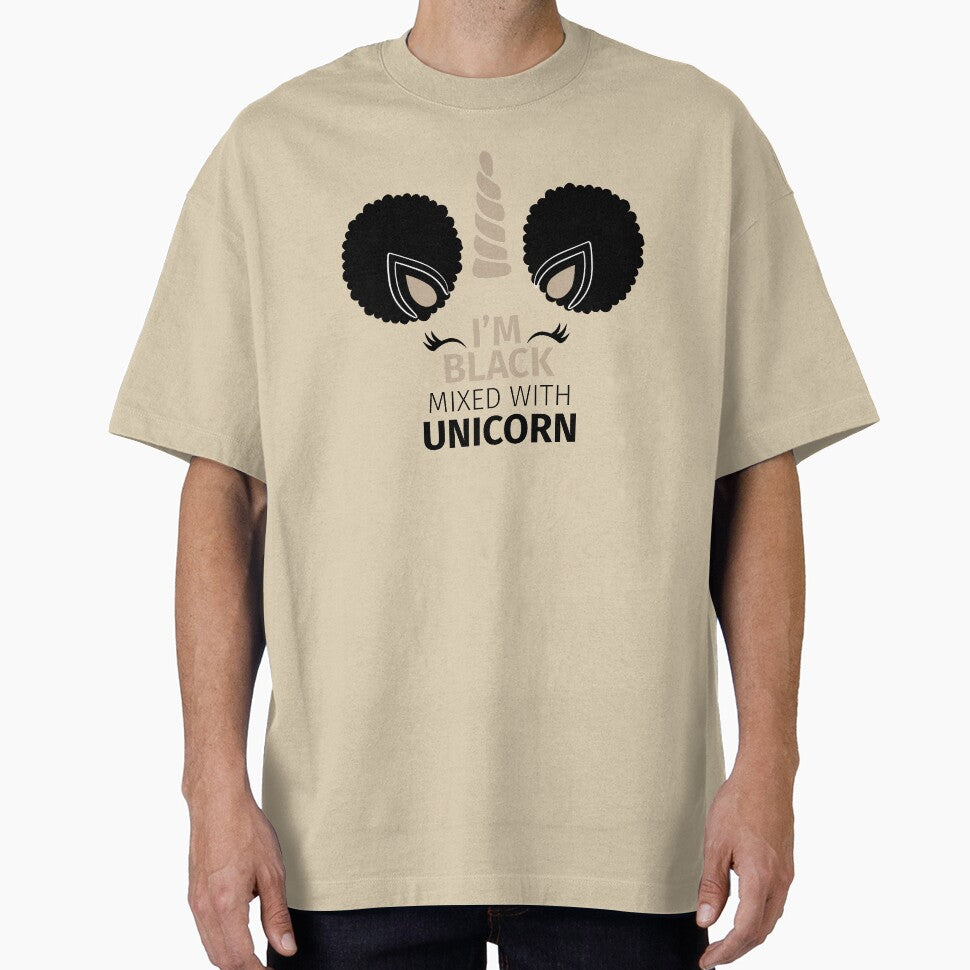 Afro Puffs Magic Unicorn - I'm Black Mixed with Unicorn by LittleBlkTees