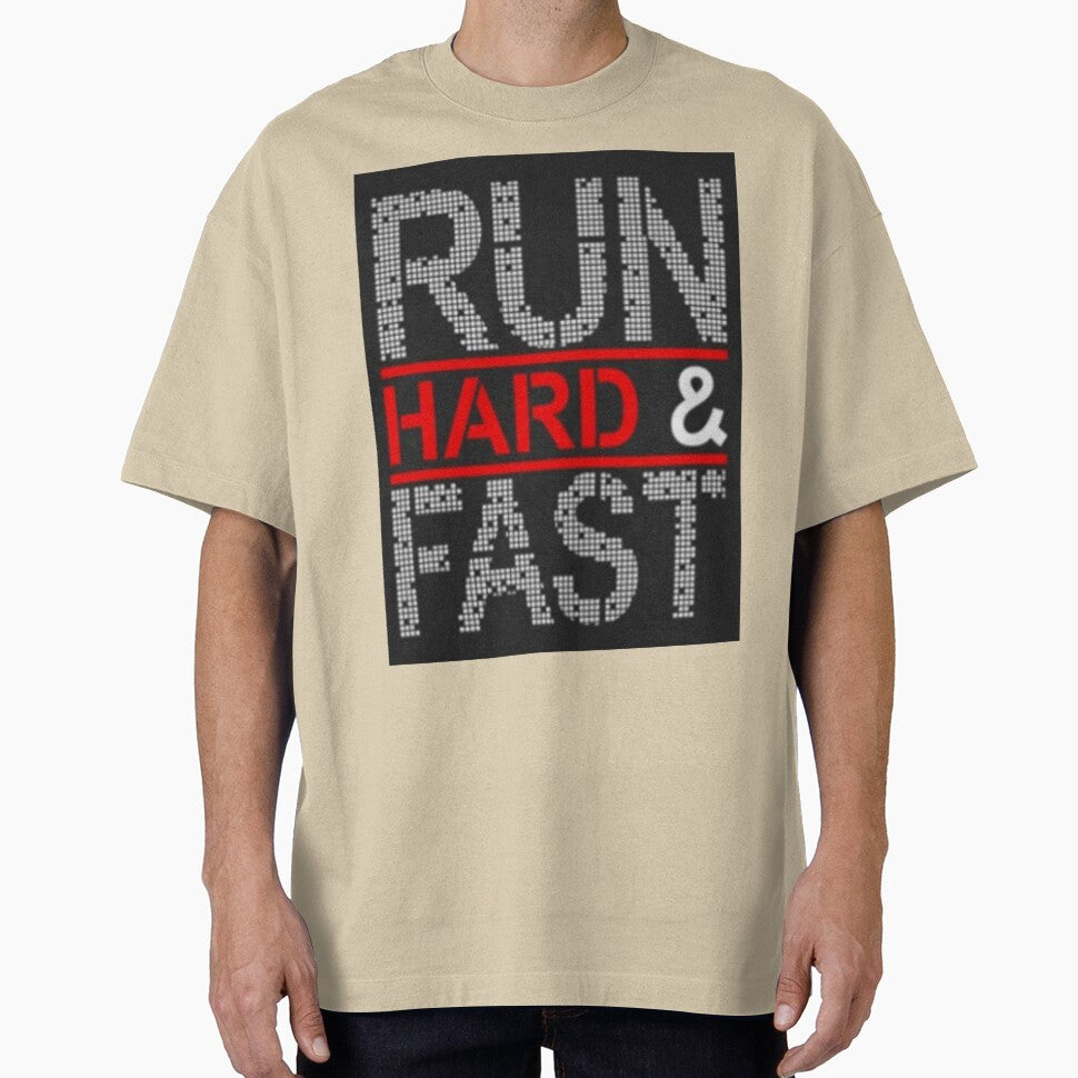 Run Hard And Fast Printed T-Shirt by storeInsight