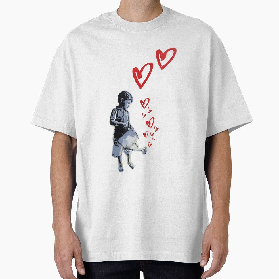 Banksy-style Urban Street Art: Child Love by ThisOnAShirt
