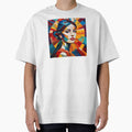 Colourful vibrant fractured cubism style portrait of a goddess by Boxing Kangaroo Retail Company