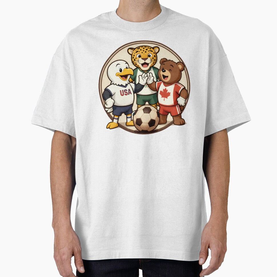 USA Canada Mexico Football Animal Mascots by Gallery-yuuna