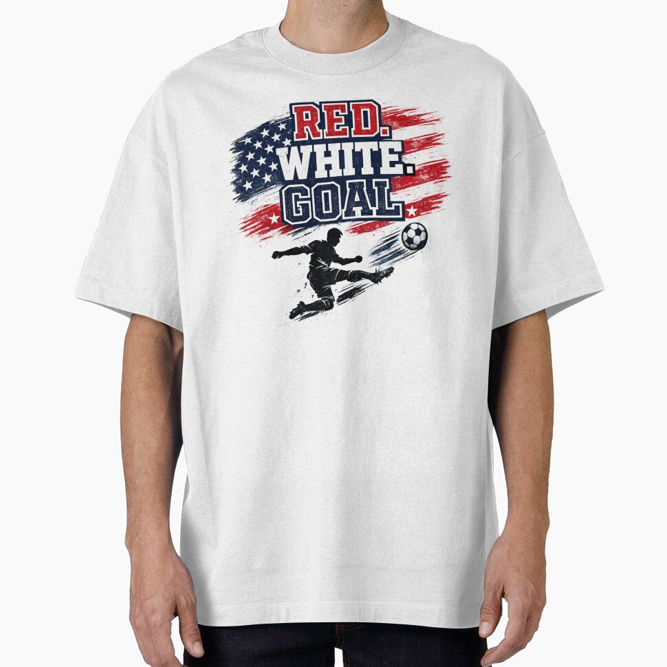 RED. WHITE. GOAL. Football Soccer World Cup USA 2026 by PerfectMatch