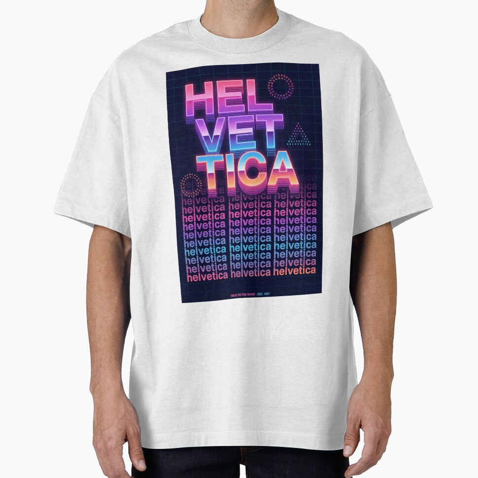 Helvetica Retro Wave by DesignByMcEvoy
